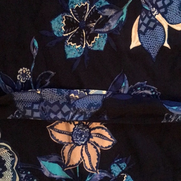 ECO FRIENDLY GAP Navy Blue Floral Dress - Picture 5 of 8